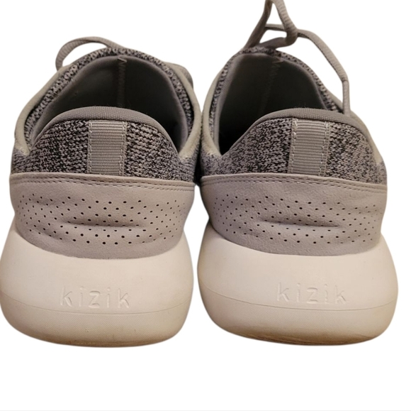 Kizik Women's Madrid Eco Knit Sneaker Lace Up Gray Comfort Shoe 8.5 WIDE - Picture 4 of 9